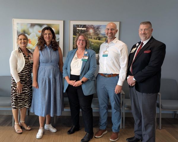 I met with leaders at Mercy Medical Center Redding and Mercy Foundation North and took a tour of the new Sierra Pacific Regional Cancer Center