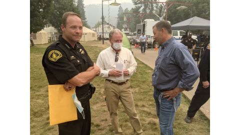 Plumas Sheriff Todd Johns and Plumas County Supervisor Greg Hagwood